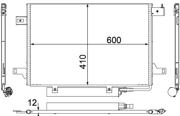 Купить AC369000P Mahle Original Радиатор системы охлаждения кондиционера