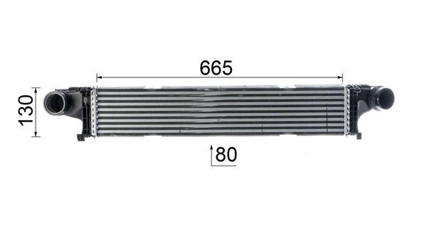 Интеркулер CI145000P Mahle Original