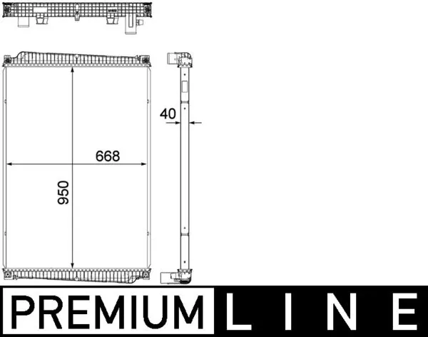 CR1149000P Mahle Original Радиатор основной