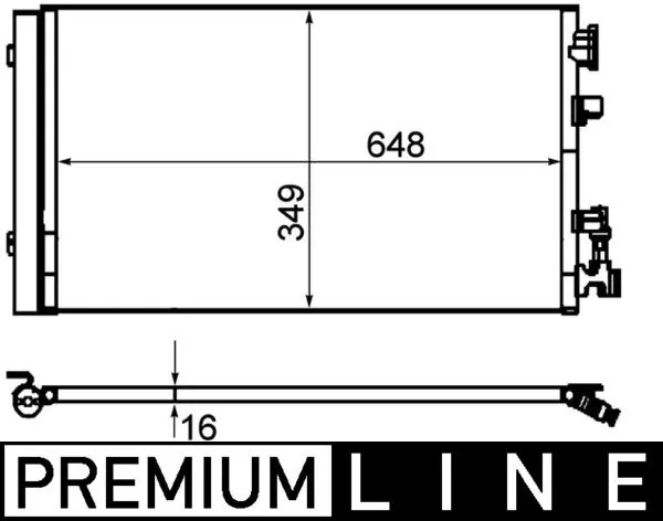 AC630000P Mahle Original Конденсатор