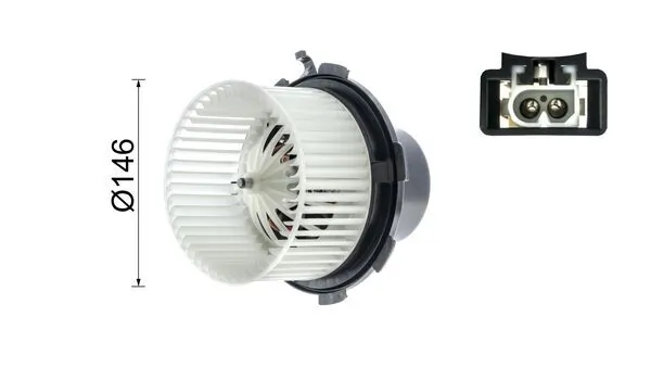 Мотор вентилятора печки (отопителя салона) Mahle Original AB89000P цена, от 60.44 USD