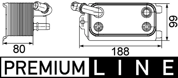 CLC72000P Mahle Original Радиатор охлаждения, АКПП