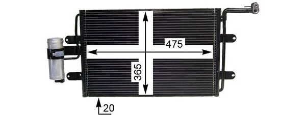 Конденсатор кондиционера Mahle Original AC180000P цена, от 65.88 USD