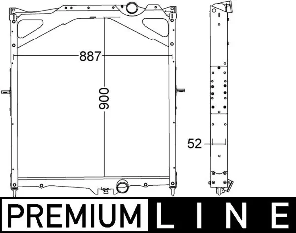 CR1556000P Mahle Original Радиатор основной