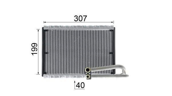 AE121000P Mahle Original Радиатор отопителя салона