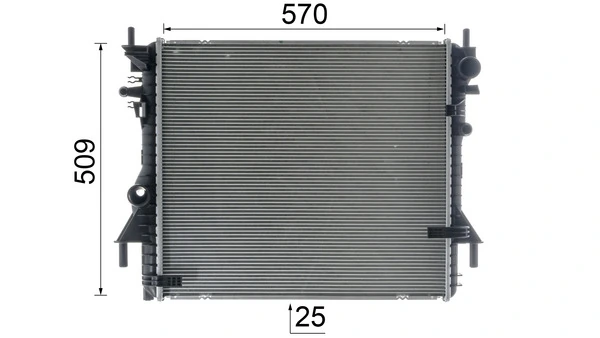 CR1937000P Mahle Original Радиатор основной