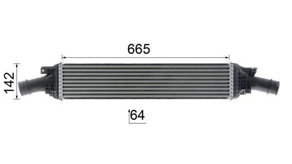 CI170000P Mahle Original Охладитель наддувочного воздуха