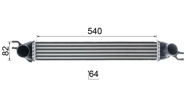 CI188000P Mahle Original Охладитель наддувочного воздуха