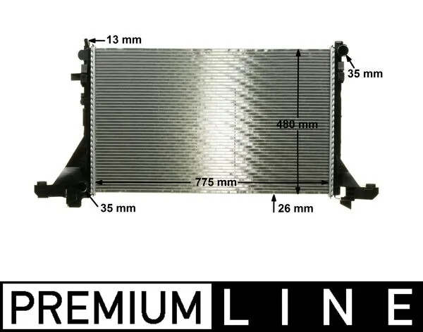 CR1770000P Mahle Original Радиатор основной