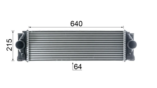 Интеркулер CI368000P Mahle Original