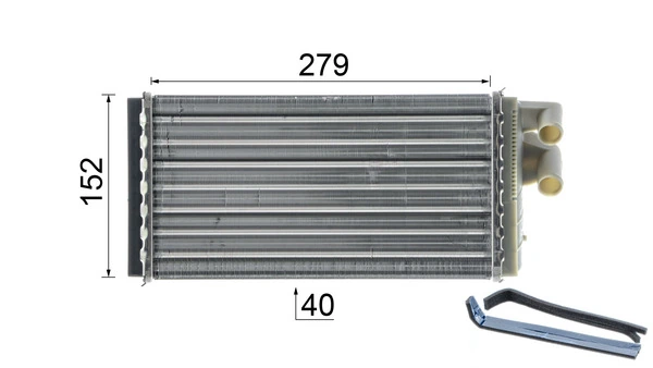 Радиатор отопителя Mahle Original AH98000P