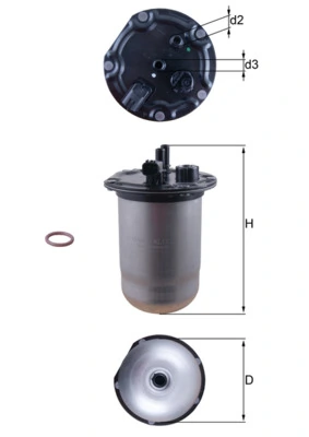 KL1132D Mahle Original Фильтр топлива