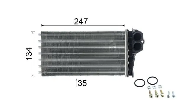 AH194000P Mahle Original Радиатор отопителя салона