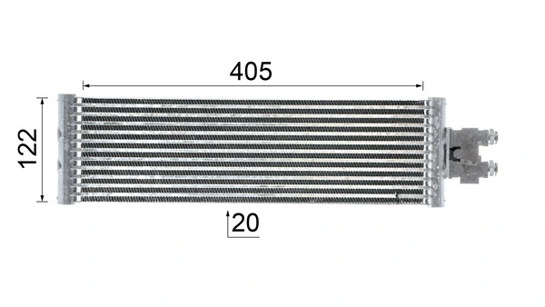 CLC64000P Mahle Original Радиатор охлаждения, АКПП