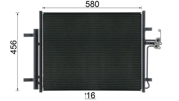 Радиатор охлаждения кондиционера Mahle Original AC441000S