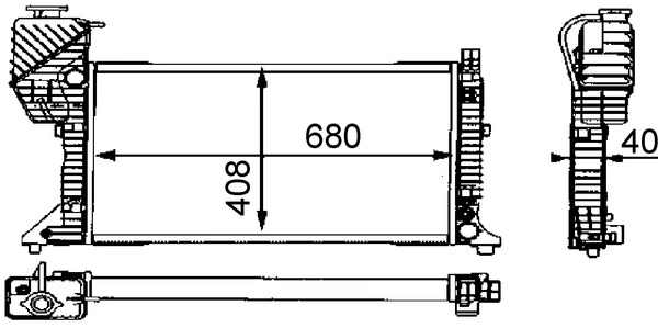 Радиатор CR682000S Mahle Original