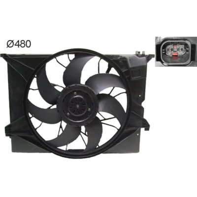 CFF486000S Mahle Original Диффузор радиатора охлаждения в сборе с мотором