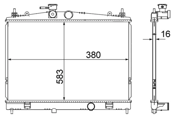 Радиатор CR856000S Mahle Original