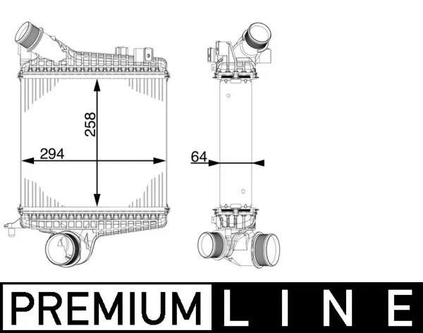 CI221000P Mahle Original Охладитель наддувочного воздуха