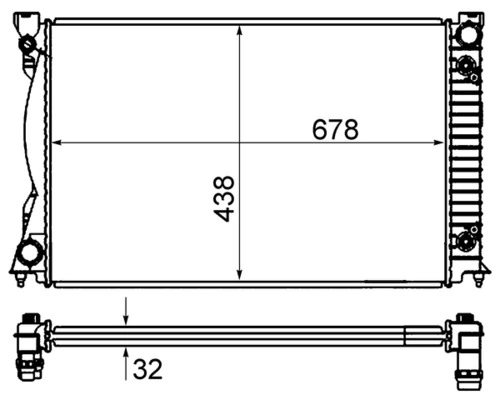 Радиатор CR842000S Mahle Original