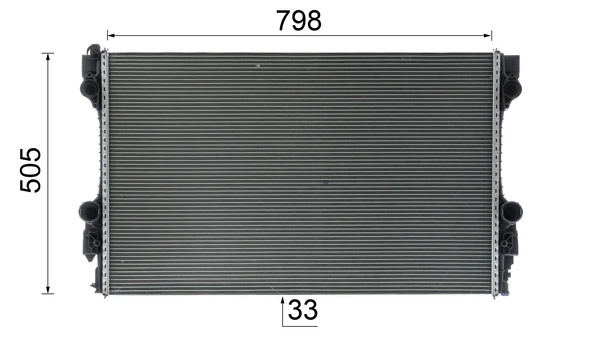 CR1163000P Mahle Original Радиатор основной