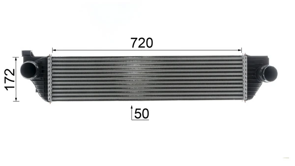 CI669000P Mahle Original Охладитель наддувочного воздуха