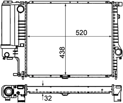 Радиатор CR327000P Mahle Original