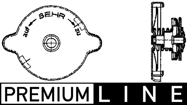 Tampa (tampão) do radiador Chrysler Voyager