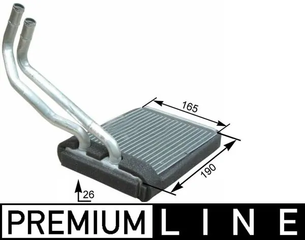 AH177000P Mahle Original Радиатор отопителя салона