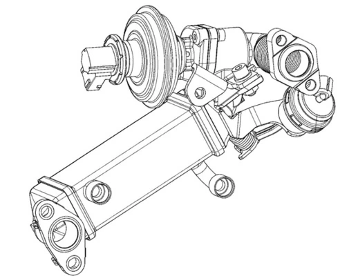 Радиатор системы EGR рециркуляции выхлопных газов Mahle Original CE7000P цена, от 583.25 USD