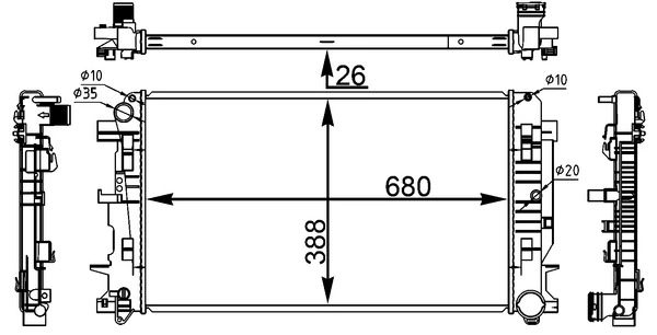 Радиатор CR1710000S Mahle Original