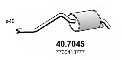 Купить 3631402 Starline Глушитель задний