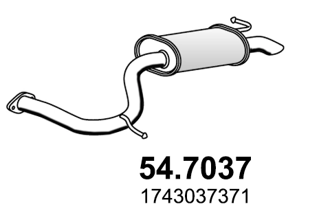 Выхлоп задний Asmet 20056 цена, от 47.92 USD