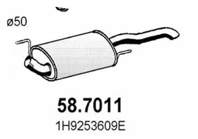 Купить 3089 Edex Глушитель задний