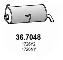 Глушитель задний 19199 Edex
