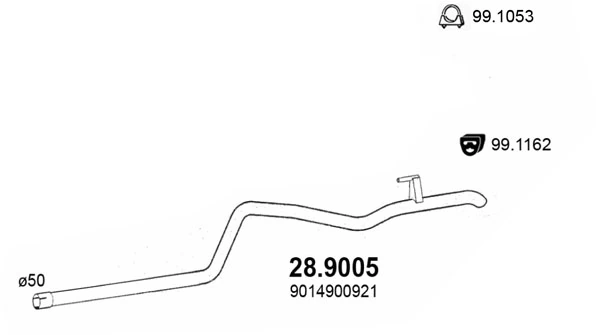Глушитель  Peugeot/Citroen E12876S