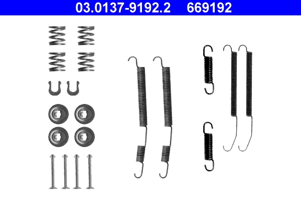 Монтажный комплект задних барабанных колодок Mitsubishi MB007600