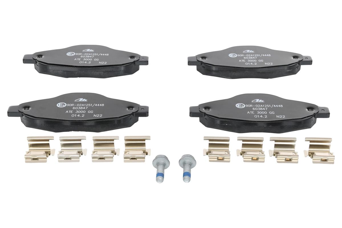 Sapatas do freio dianteiras de disco Peugeot 308 1 4A, 4C