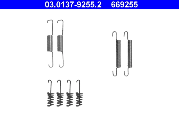 Монтажный комплект задних барабанных колодок QB1050774 Quick Brake