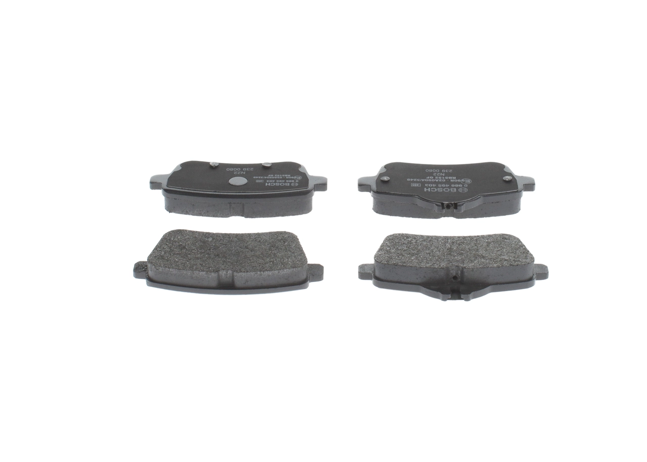 Купить 0986495403 Bosch Колодки тормозные задние, дисковые
