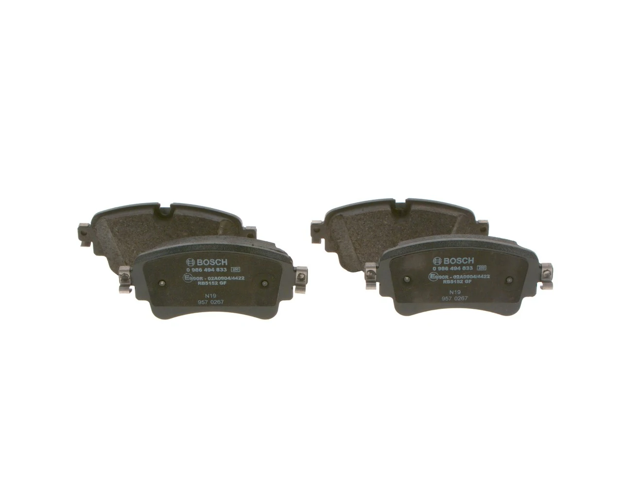 Задние дисковые колодки Bosch 0986494833