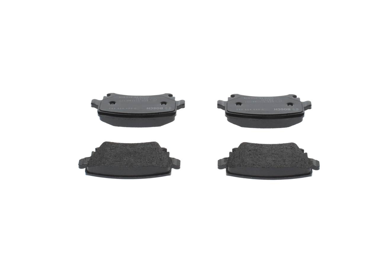 Купить 0986495453 Bosch Колодки тормозные задние, дисковые
