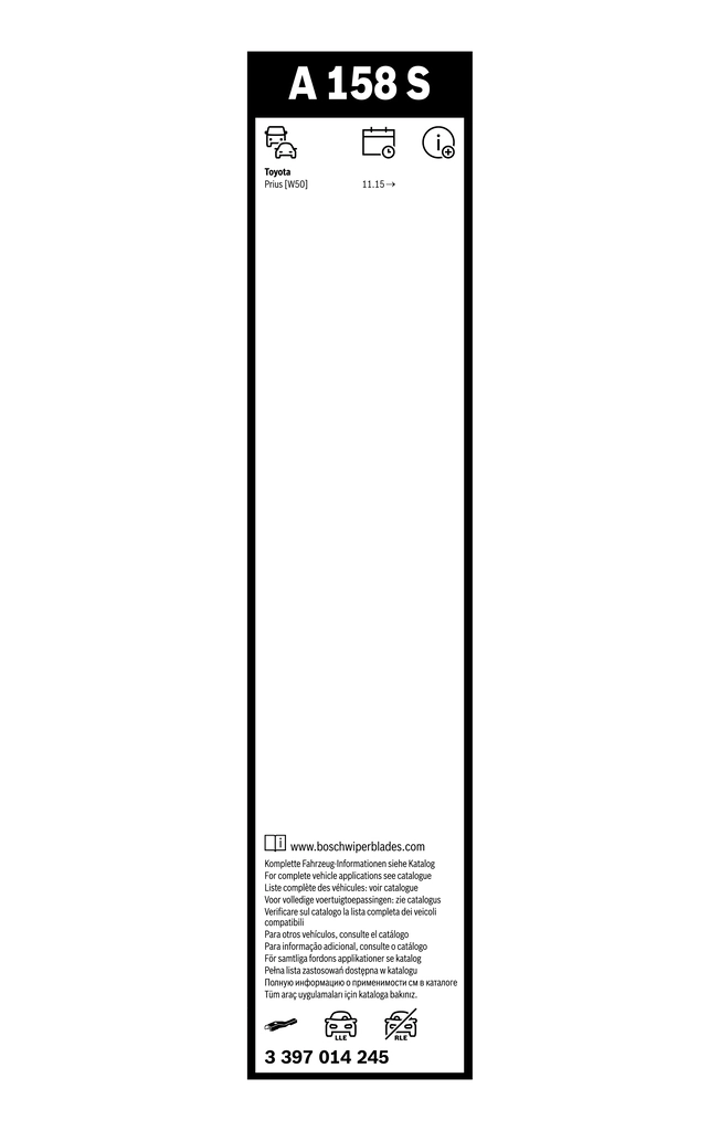 Дворники Bosch 3397014245 цена, от 26.15 USD