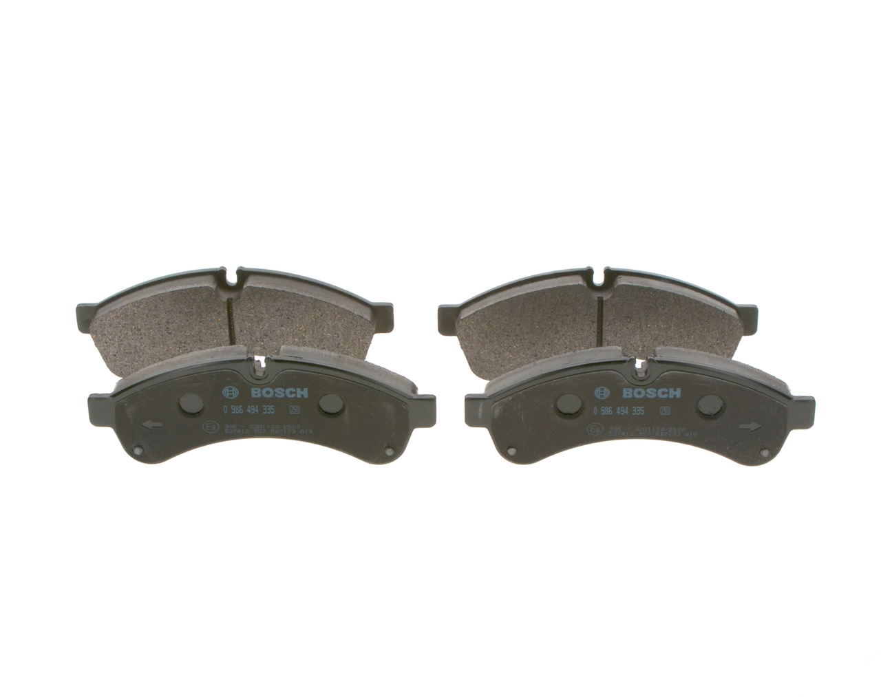0986494335 Bosch Колодки тормозные дисковые комплект