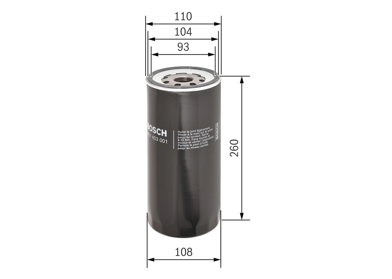 Фильтр очистки масла центробежный Bosch 0451403001 цена, от 16.37 USD