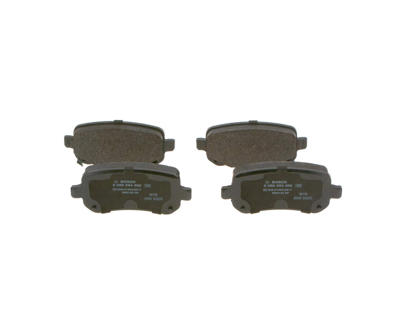 0986494496 Bosch Колодки тормозные дисковые комплект