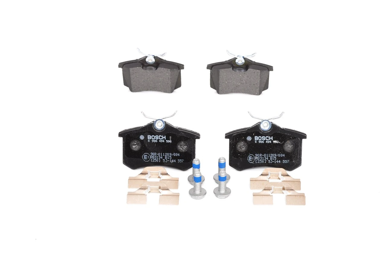Купить 0986494596 Bosch Колодки тормозные задние, дисковые