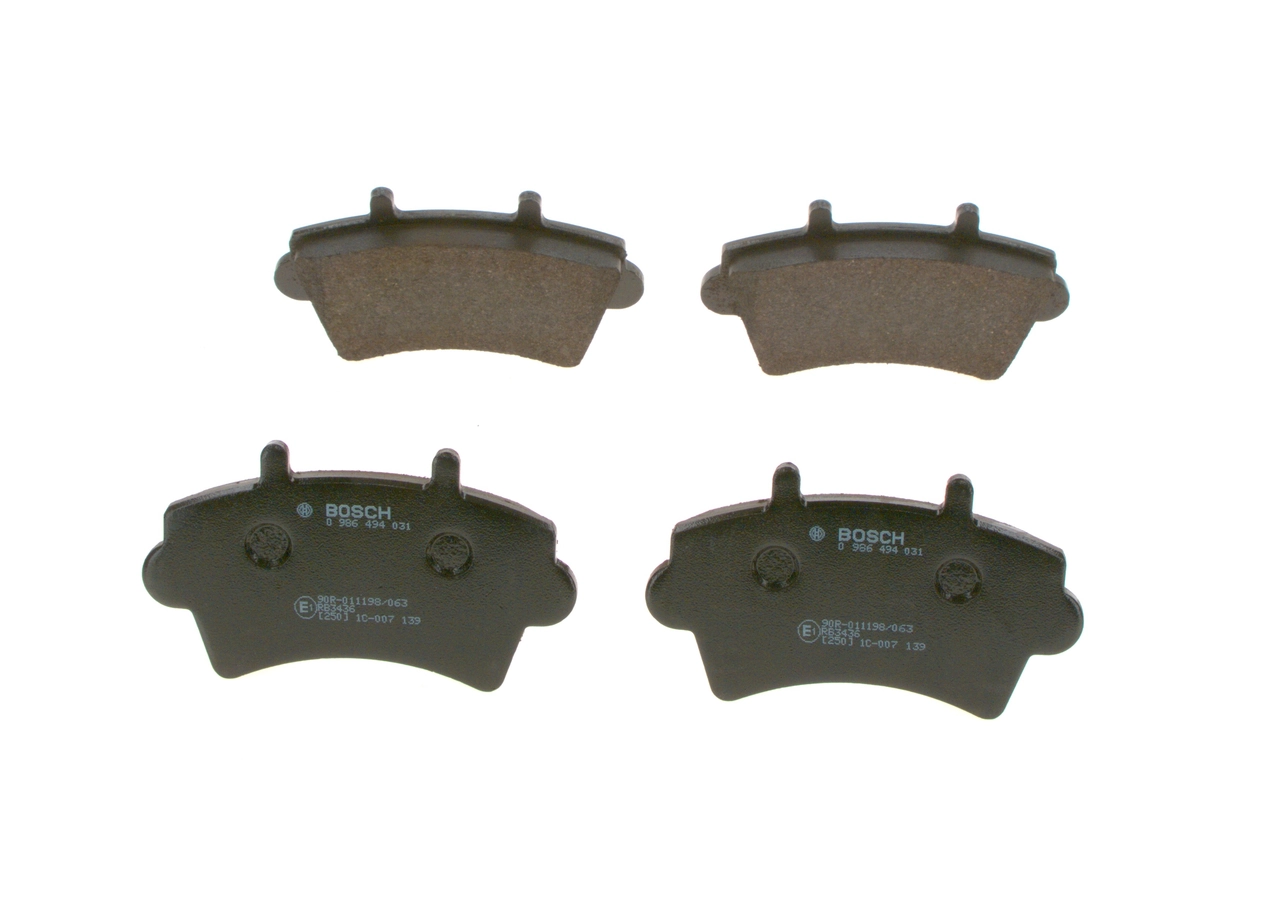 Купить 0986494031 Bosch Колодки тормозные