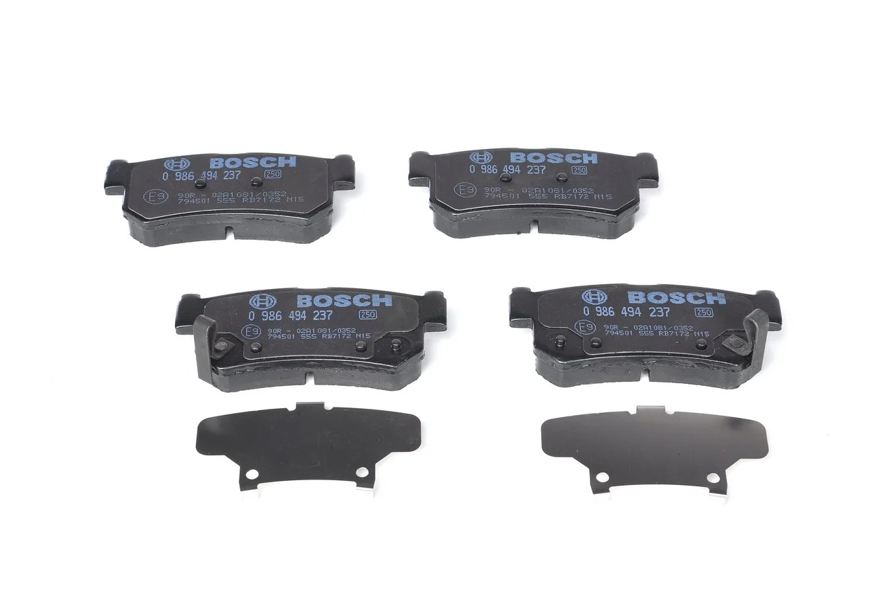 Купить 0986494237 Bosch Колодки тормозные задние, дисковые