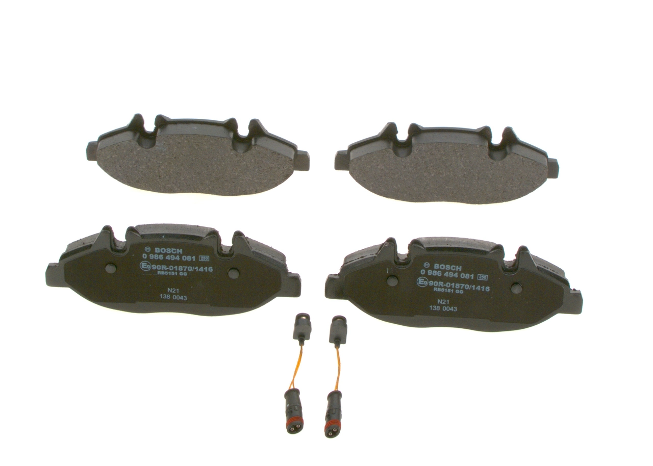 0986494081 Bosch Колодки передние